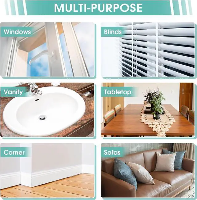 Alt view image 5 of 6 - 4 Pack Damp Dusting Sponge Duster Grey Dust Cleaning Sponge Reusable Household Cleaning Sponge Tool for Blinds floorboards Fan Blades Vents Glass Railings Mirrors