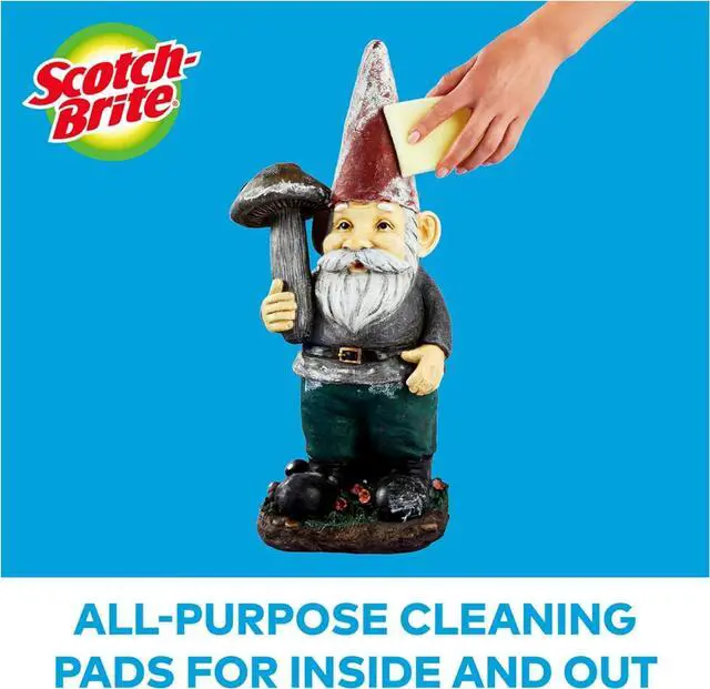 Alt view image 5 of 7 - Dobie Pads Dobie Sponge for All Purpose Cleaning of Kitchen Bathroom and Household Non Scratch Dobie Cleaning Pads Safe for Non-Stick Cookware 12 Dobie Pads