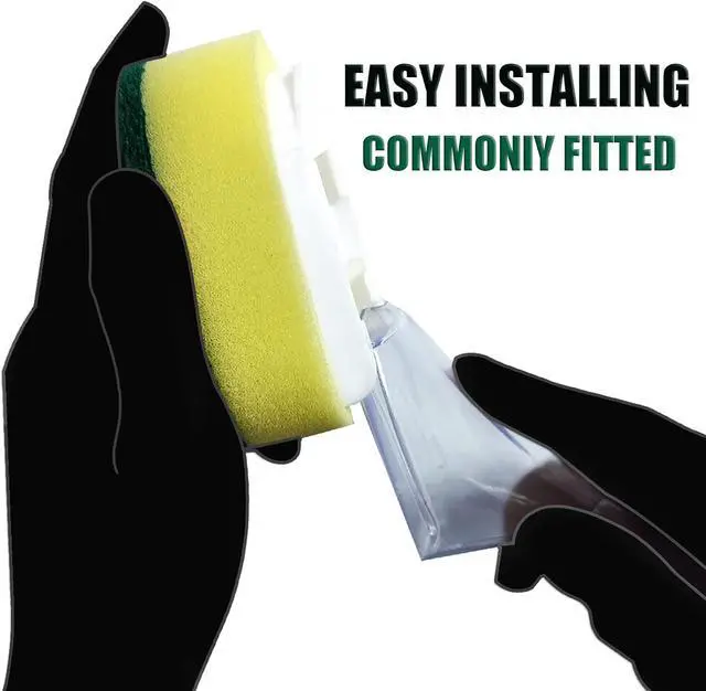 Alt view image 5 of 7 - Dish Wand with 7Pack Replacement Dish Wand Sponges Not Easy Leak Dishwand and Long Lasting Replacement Sponge Heads Dish Brush Pads Kitchen Cleaning Sets