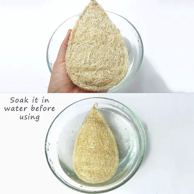 Alt view image 5 of 7 - Natural Loofah Dish Sponge Pack 3 Vegetable Scrubber for Kitchen -100% Biodegradable Compostable Dishwashing Scouring Pad Zero Waste Plastic Free Eco Friendly Sustainable