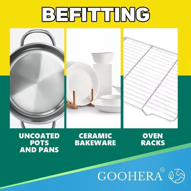 Alt view image 4 of 6 - Heavy Duty Scrub Sponge for Cookware Dual-Sided Cleaning Pot Scrubber Odorless Long-Lasting Kitchen and Dishwashing Essential Large & Thick 4 x 2.8 x 1.5 Inches 6 Pack