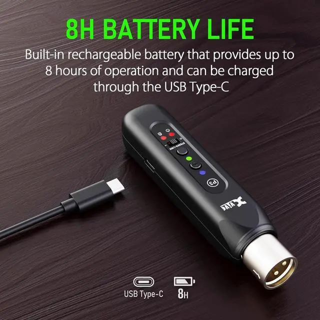 Alt view image 2 of 7 - P3 Wireless XLR Bluetooth Receiver Bluetooth Adapter for Speakers Audio Mixer PA Systems DJ Systems Rechargeable