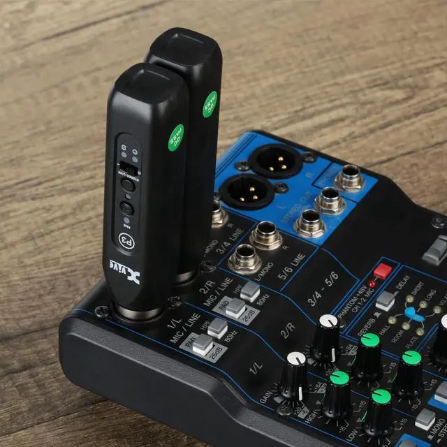 Alt view image 3 of 7 - P3 Wireless XLR Bluetooth Receiver Bluetooth Adapter for Speakers Audio Mixer PA Systems DJ Systems Rechargeable