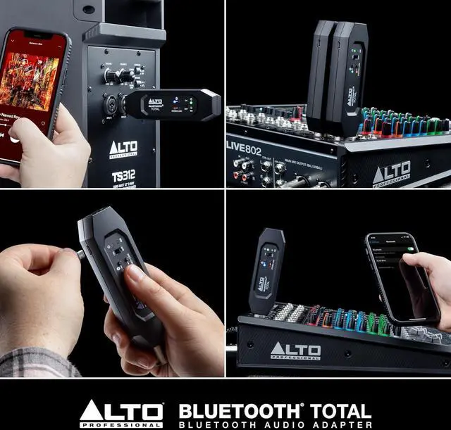 Alt view image 7 of 7 - Bluetooth Total 2 XLR Equipped Rechargeable Bluetooth Receiver for Mixing Desk Audio Mixer Setups and Active PA Systems
