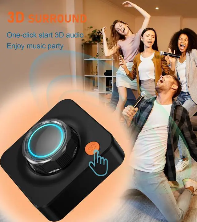 Alt view image 6 of 7 - Bluetooth Receiver for Home Stereo Bluetooth Adapter for Stereo Receiver with 3.5mm/COAXIAL/Optical Wireless Audio Receivers & Adapters with 3D Surround Low Latency Support TF Card Playback