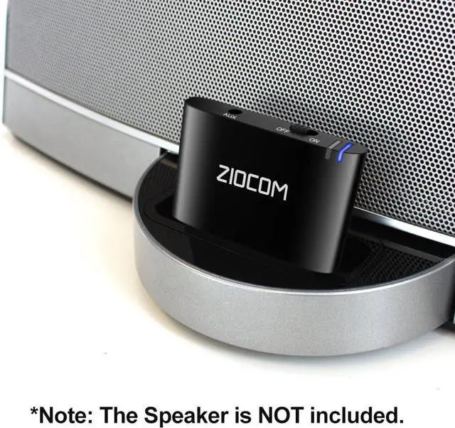 Alt view image 2 of 7 - 30 Pin Bluetooth Adapter Receiver for  iPod iPhone SoundDock and Other 30 pin Dock Speakers with 3.5mm Aux Cable(Not for Car and Motorcycles) Black