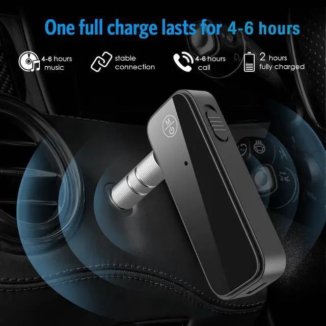 Alt view image 3 of 7 - Aux Bluetooth 5.3 Adapter for Car 2 in 1 Wireless Bluetooth Transmitter and Receiver for Headphones Car Home Audio Speaker Portable 3.5mm Wireless Audio Receiver Hands-Free Call