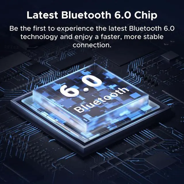 Alt view image 2 of 7 - Bluetooth 6.0 Receiver for Car with LDAC AI Noise Cancelling 3.5mm AUX Bluetooth Car Adapter Hi-Res Wireless Audio Receiver for Home Stereo/Wired Speaker with Hands-Free Call 15H Battery Life