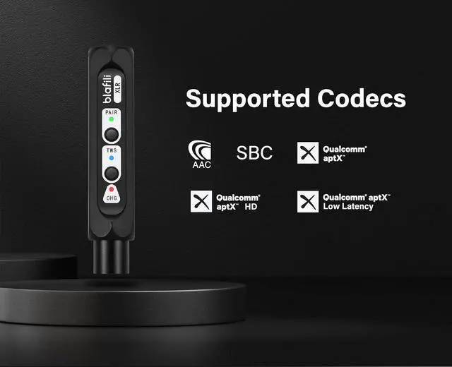 Alt view image 4 of 7 - XLR Portable Bluetooth v5.1 Music Receiver, aptX HD aptX Low Latency AAC SBC TWS, Rechargeable Battery 10hrs Long Playtime, USB-C DAC for Mixing Console Desk, Audio Mixer, PA DJ System