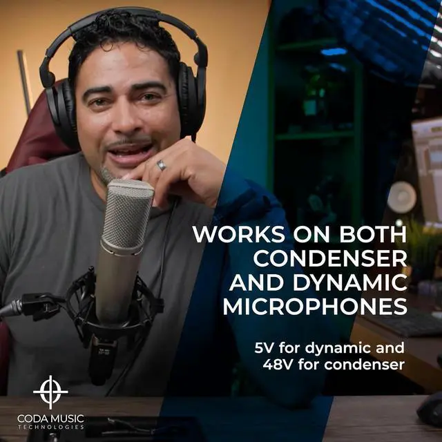 Alt view image 2 of 5 - AirSync - Multifunctional UHF Wireless XLR Transmitter and Receiver, Wireless Microphone Adapter for Dynamic & Condenser Mics with 8-Hours Battery, Low Latency, Rechargeable, PA System, 150ft Range