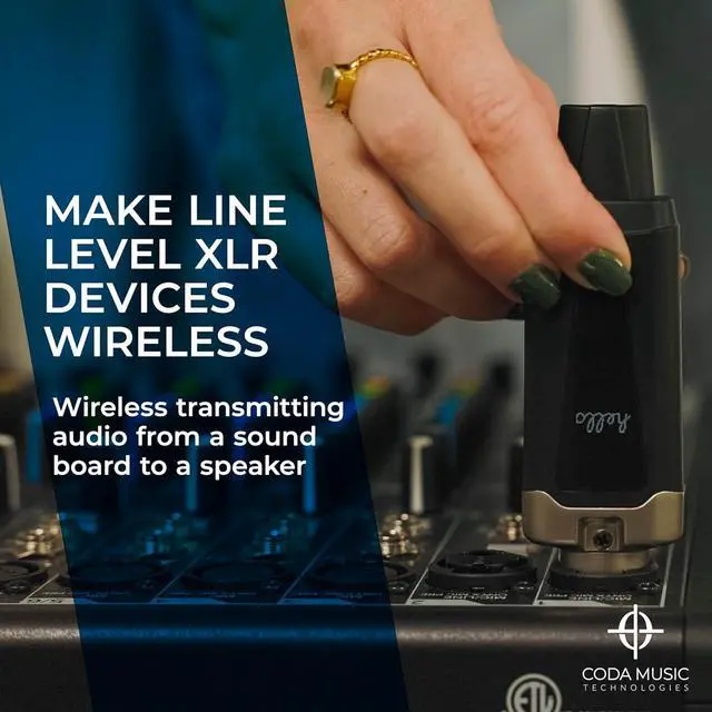 Alt view image 4 of 5 - AirSync - Multifunctional UHF Wireless XLR Transmitter and Receiver, Wireless Microphone Adapter for Dynamic & Condenser Mics with 8-Hours Battery, Low Latency, Rechargeable, PA System, 150ft Range