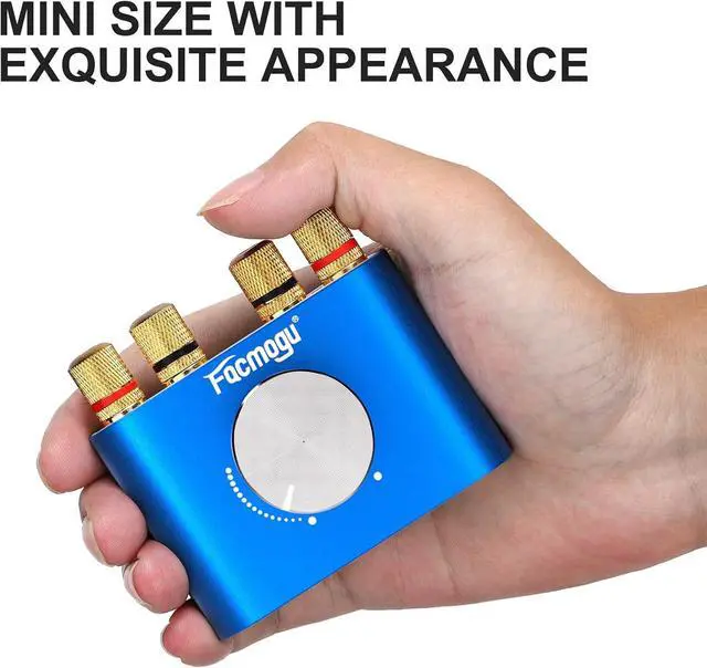 Alt view image 7 of 7 - F900S 160W Mini Bluetooth 5.0 Power Amplifier 2 Channel 80Wx2 Stereo Hi-Fi Digital Amp Portable Wireless Audio Receiver Sound Speaker Amplifer AUX/USB/Bluetooth Input & 12V Power Supply
