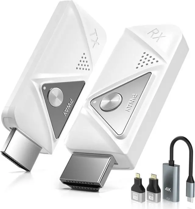 Main image of Wireless HDMI Transmitter and Receiver 164ft/50m 4K Decode Plug and Play 1080P Portable Wireless HDMI Extender 2.4G/5GHz for Streaming Video and Audio to Monitor from Laptop/PC/Projector/TV Box