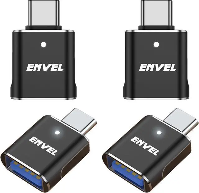 Main image of USB to USB C Adapter USB3 5Gbps High Speed Data Transfer OTG Converter Thunderbolt3 to USB Female Compatible with  iWatch iPhone 15 Pro Max iPad Air 4 5 Mini 6 (Black C USB C Male)