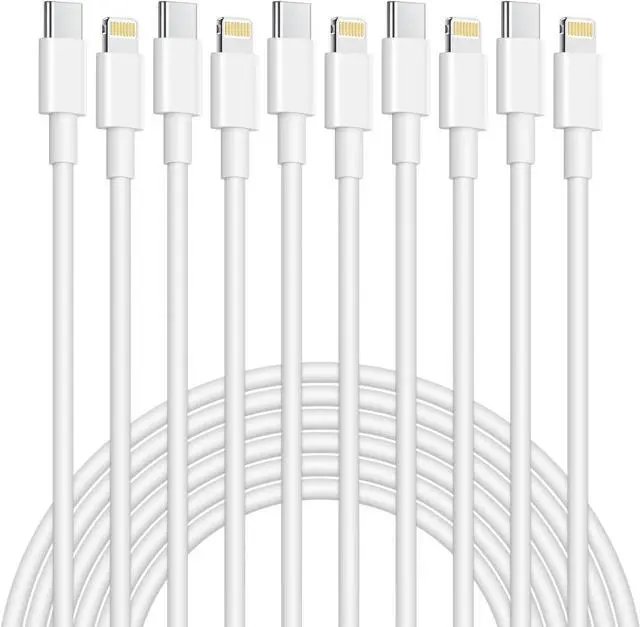 Main image of USB C to Lightning Cable[ MFi Certified] iPhone Fast Charger Cable 5-Pack 6FT Type C Charger Cord for iPhone 13/13 Mini/13 Pro/12/12 Mini/12 Pro/12 Pro Max/SE/11/11 Pro/Max/XS/iPad Pro/Airpod