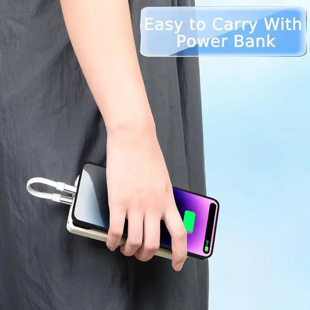 Alt view image 5 of 6 - 3-Mixed Pack Super Short Charging Cables | USB C to Lightning C to Micro USB C to Type C Ultra-Soft Flat Cords Perfect for Charging Station or Handheld Charging with Power Bank and Travel/White