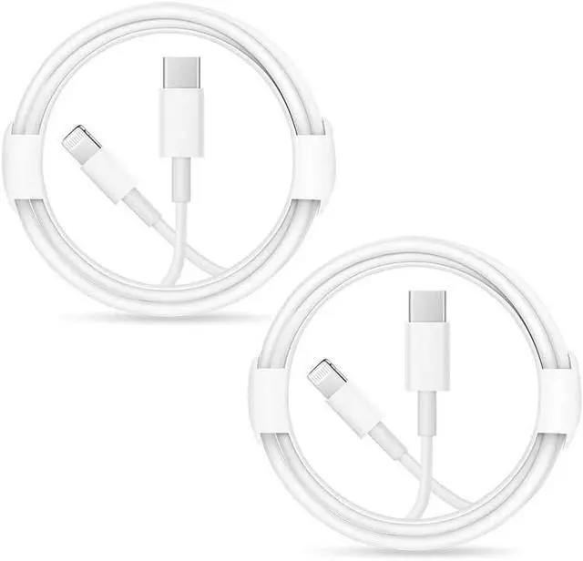 Main image of 2 Pack  iPhone Fast Charger Cable  MFi Certified  USB Type C to Lightning Cable for iPhone 12/12Pro/Max/11/11Pro/XS/Max/XR/X/8/8Plus/7/6/5/SE (White 1M/3.3FT) Original Certified