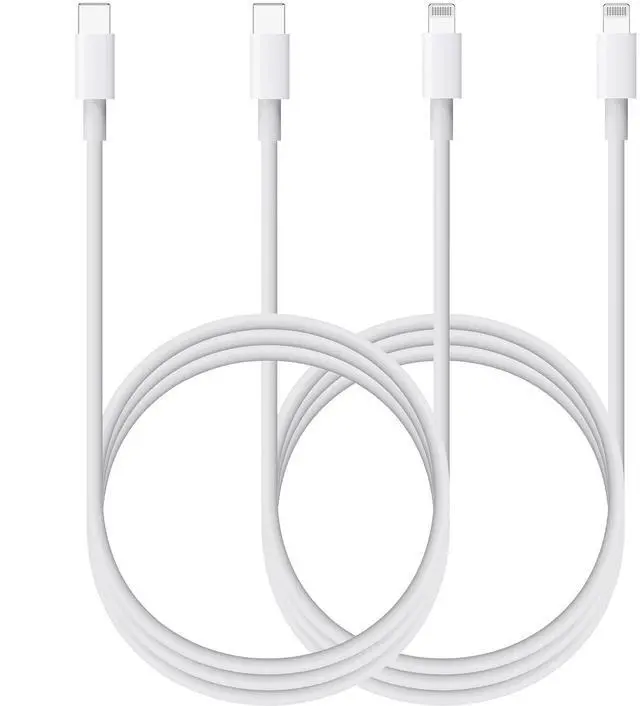 Main image of 6FT 2Pack  USB C Lightning Cable Power Delivery iPhone Charger Lightning USB C MFi Certified for iPhone 14 13 12 11 Pro Max XS MAX XR X 8 7 Plus 6 S SE 5 iPad