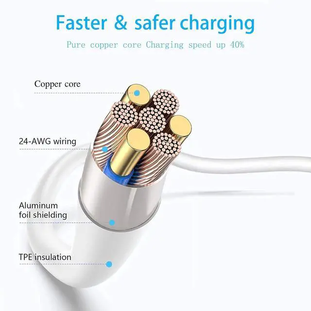Alt view image 3 of 7 - 6FT 2Pack  USB C Lightning Cable Power Delivery iPhone Charger Lightning USB C MFi Certified for iPhone 14 13 12 11 Pro Max XS MAX XR X 8 7 Plus 6 S SE 5 iPad