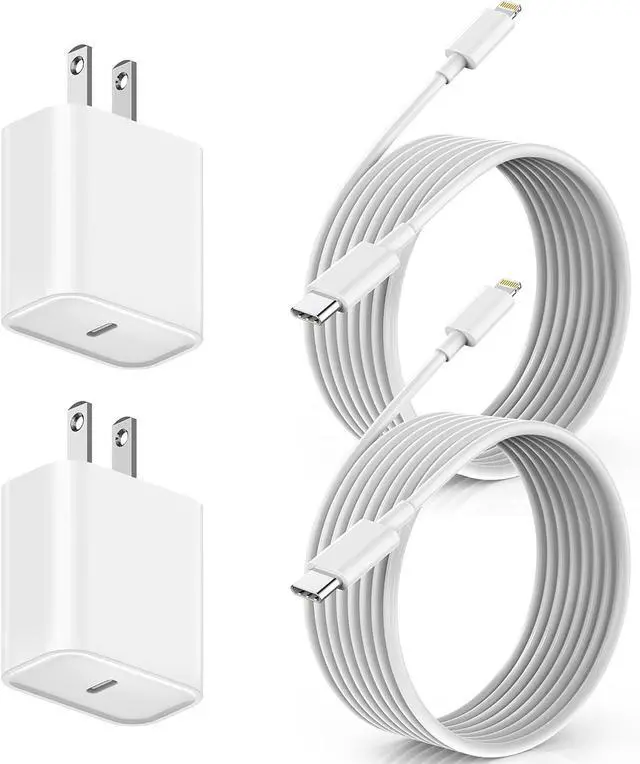 Main image of Fast  iPhone Charger 2Pack  Charge Cable iPhone Charger Fast Charging 6Foot Phone Charging USB C Charge Adapter 6FT Type C to Lightning Cable for iPhone 14/13/12/11 Pro Max/XR/XS/SE2022/iPad