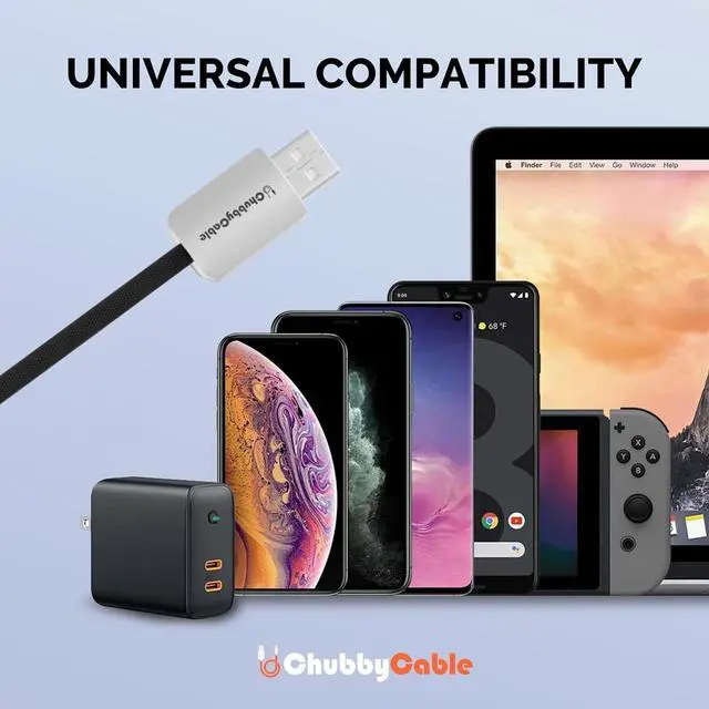 Alt view image 7 of 7 - Curly Chubby - Retractable Fast Charging Cable 240W Coiled Charger Cord for Car Durable USB-C Cable for Phones Tablets and More Orange Type-C to Type-C 1.3FT-2.3FT