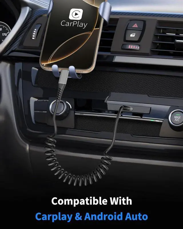 Alt view image 2 of 7 - Coiled USB C to USB C Cable 3FT 2Pack Retractable Car Charger Cord Type C to C Cable Fast Charging for iPhone 16 15 Pro Max iPad MacBook  Galaxy S23 S24 USBC to USBC Cables for Car