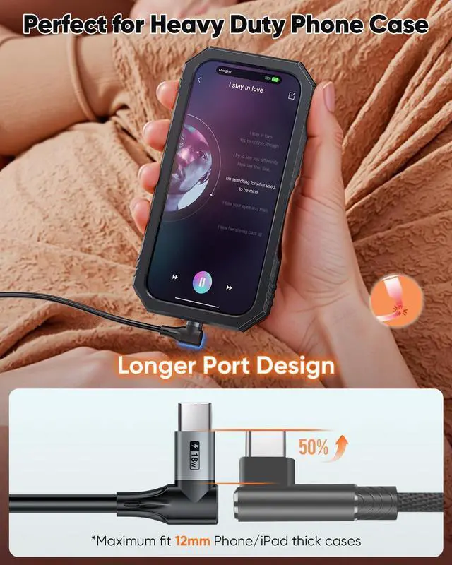 Alt view image 4 of 7 - Right Angle Coiled USB C Cable 3FT [2Pack] 90 Degree USB A to USB C Cable for Android Auto & Carplay USB Type C Charging Cable for iPhone 16 15 Pro/Pro Max/Plus  Galaxy S24 S23 S22