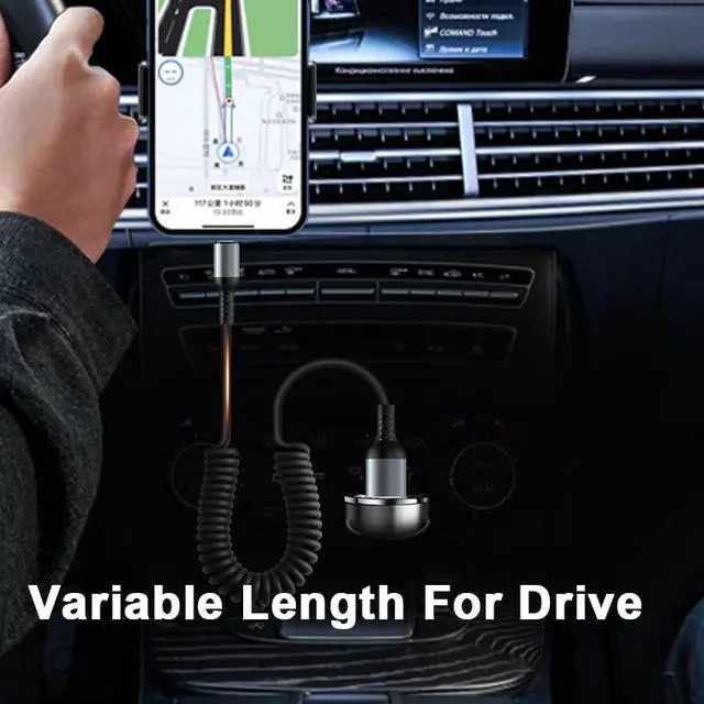 Alt view image 5 of 6 - USB C to USB C Cable 3ft FT2 2pack Coiled USB C Cable Cable for Car Short USB C Retractable Cable for Phone 16 15 Pro Max S24 S23 Moto G8 Pixel Carplay Cord for Android Auto (Pink)