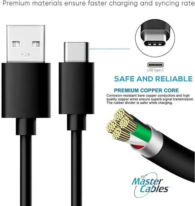 Alt view image 5 of 7 - USB C to USB A Connection Cable  Fast Charging Up to 3A & High-Speed Data Transfer  USB 3.1 Type C Male to USB 2.0 Type A Male Cable for Charging Cell Phones & Tablets - Black 3.3 ft