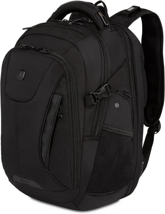 Main image of Travel Tech Elite Laptop Backpack  Fits Laptops up to 16  ScanSmart TSA-Friendly Backpack with USB Port Shoe Compartment & Organizer Pockets  Black