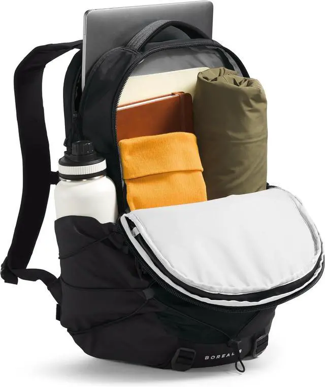 Alt view image 6 of 7 - Borealis Commuter Laptop Backpack | Water Repellent Finish 16 Laptop Sleeve Large Main Compartment for Everyday Carry TNF Black/TNF Black-NPF One Size