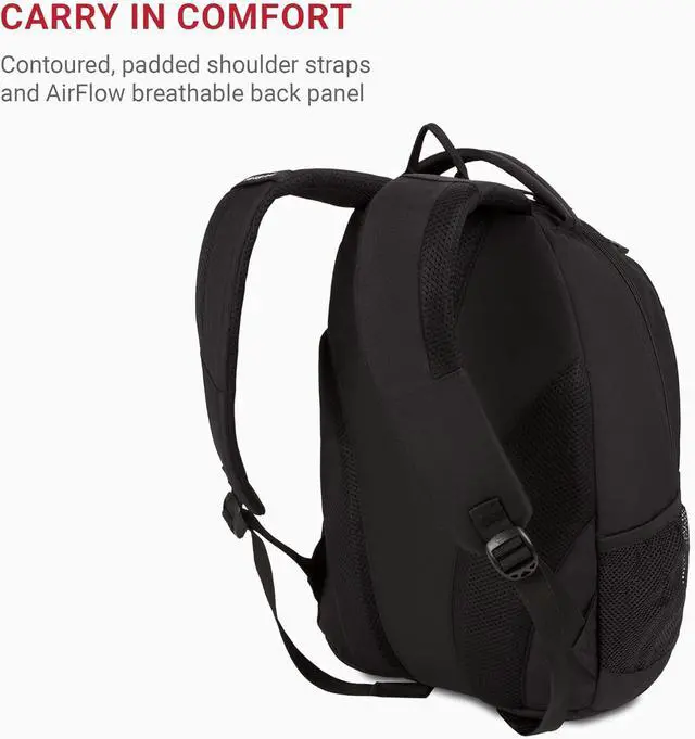 Alt view image 5 of 7 - 1186 Bungee Backpack Black 17-Inch