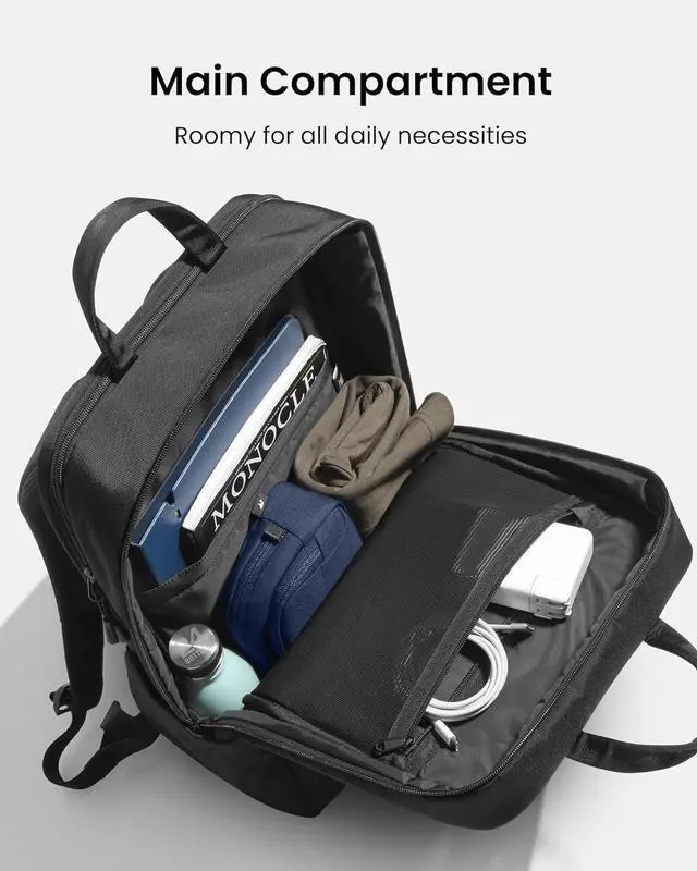 Alt view image 2 of 7 - Laptop Backpack 15.6-16 inch Laptop Bag for Men Women 24L Everyday Computer Backpack for 16 MacBook Pro M4 Daypack for Work Commute Business College Weekend Trip