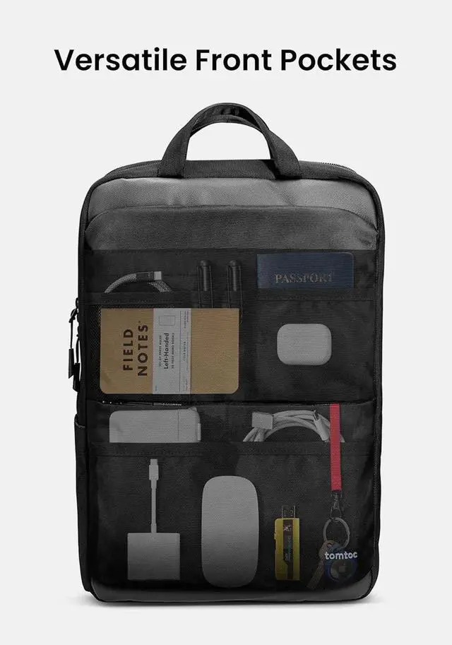 Alt view image 3 of 7 - Laptop Backpack 15.6-16 inch Laptop Bag for Men Women 24L Everyday Computer Backpack for 16 MacBook Pro M4 Daypack for Work Commute Business College Weekend Trip