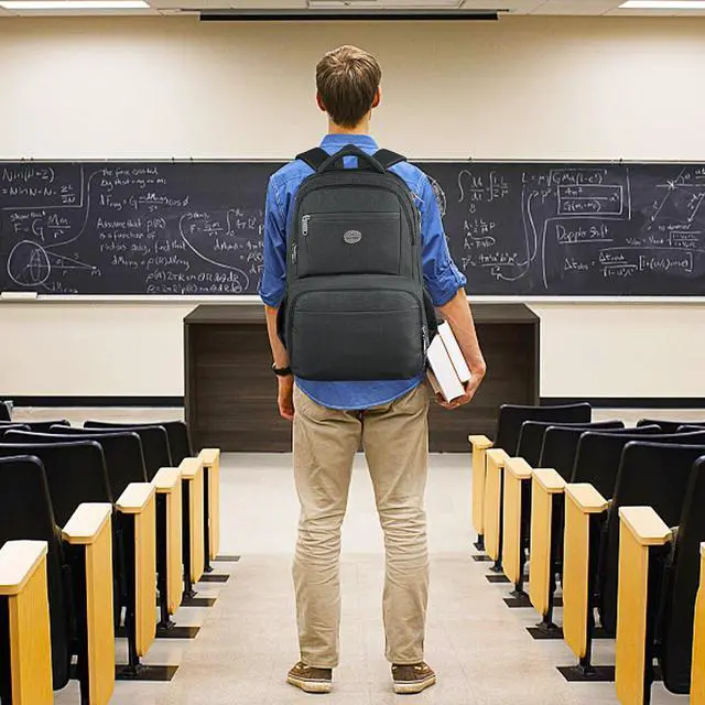 Alt view image 7 of 7 - 17 Inch Laptop Backpack TSA Large Travel Backpack with Lunch Box Anti-Theft Work Business Carry On with USB Port Water Resistant Sturdy College Computer Backpack for Men Women