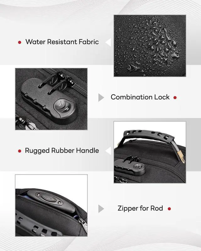 Alt view image 7 of 7 - Rolling Bag with Wheels 17 Inch Extra Large Laptop Roller Backpack for Adults with Anti Theft Lock & USB Charging Port Water Resistant Wheeled Bag Carry On Luggage for Teacher Work Travel Men