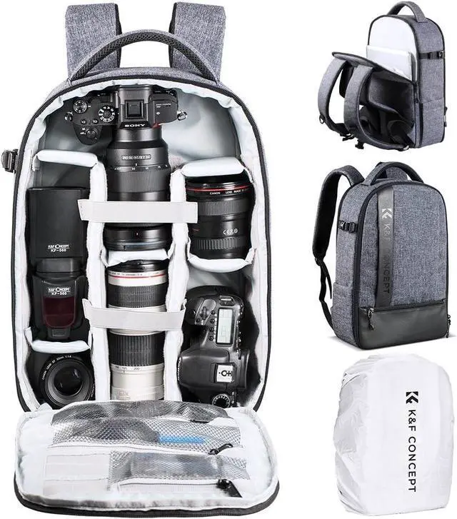 Main image of Camera Backpack Professional DSLR Camera Bag Waterproof Photography Bag for DSLR Cameras 15 inch with Laptop/Tripod/Lenses Large Capacity Bag