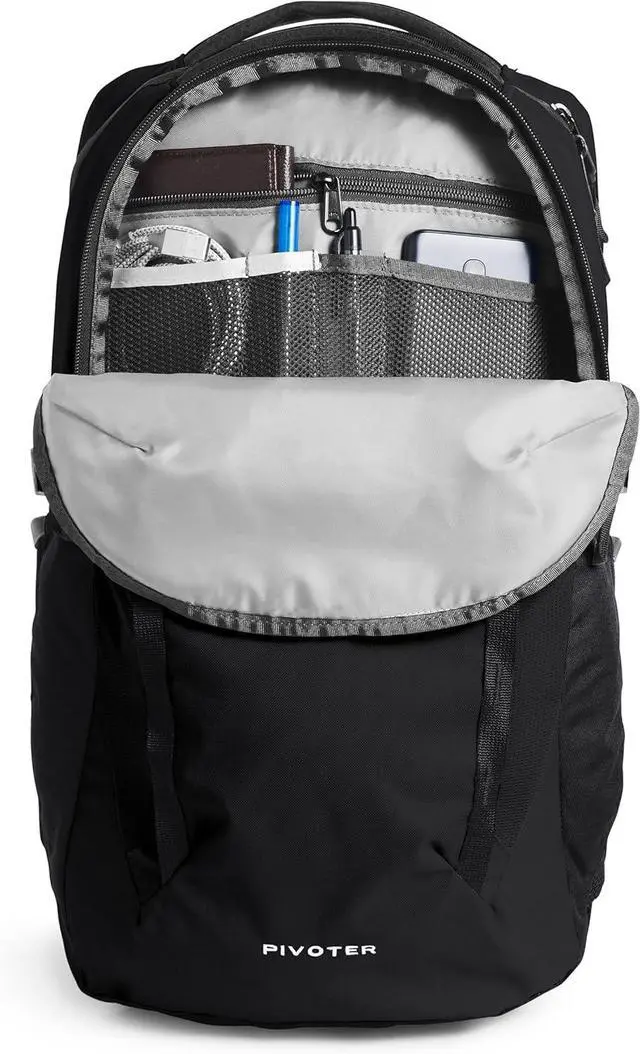 Alt view image 4 of 7 - The North Face Pivoter Everyday Laptop Backpack - NPF TNF Black-NPF One Size