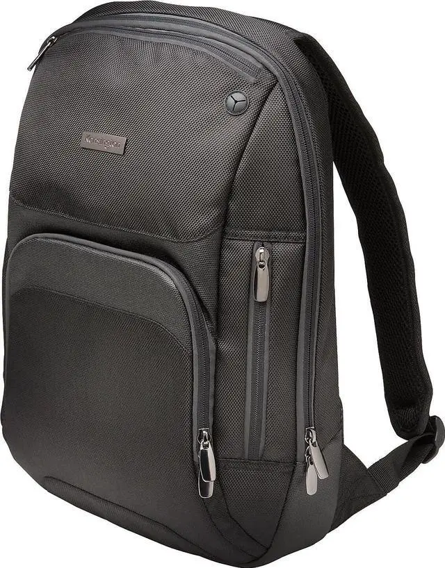 Alt view image 4 of 7 - Kensington Triple Trek Slim Laptop Backpack for MacBooks, Chromebooks, Tablets & Ultrabooks up to 13-Inch-14-Inch (K62591AM), Black