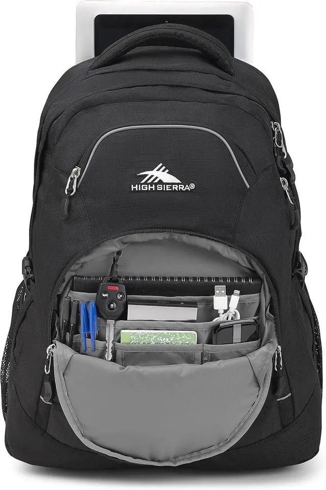 Alt view image 4 of 5 - High Sierra Access 2.0 Laptop Backpack, Black, One Size