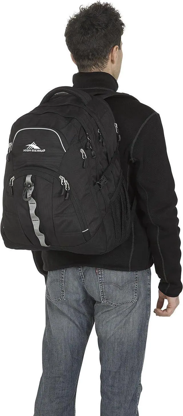 Alt view image 5 of 5 - High Sierra Access 2.0 Laptop Backpack, Black, One Size