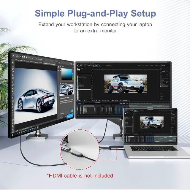Alt view image 6 of 7 - 4K DisplayPort to HDMI Adapter 6 Pack Display Port Male to HDMI Female Adapter Uni-Directional 4K@30Hz 2K@60Hz UHD DP PC to HDMI Viedo Convert for Monitor Desktop  HDTV Laptop TV Projector