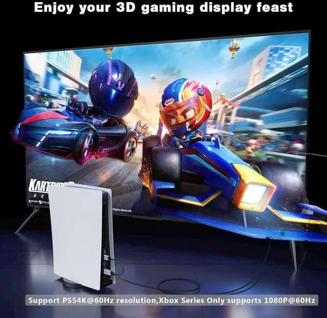 Alt view image 3 of 7 - Active HDMI to DisplayPort Cable 4K@60Hz 1080P@120Hz 6FT Uni-Directional HDMI (Source) to DP (Display) Braided Cord Compatible with PC Laptop AMD NVIDIA PS5 Xbox