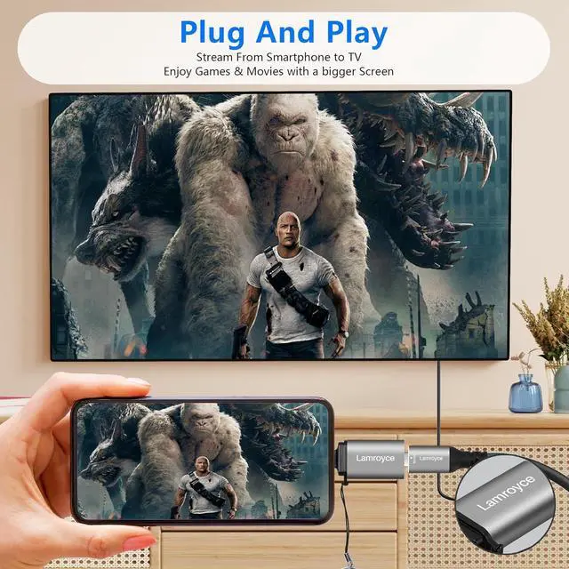 Alt view image 4 of 4 - 8K USB C to Mini DisplayPort Adapter Portable USB Type-C Male (Source) to Mini DP Female (Screen) Converter Connector Supports 8K@60Hz 4K@120Hz for iPhone 16/15 series MacBook Pro/Air Galaxy 23