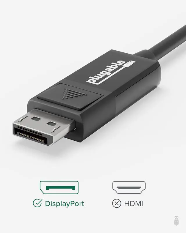 Alt view image 6 of 6 - USB C to DisplayPort Bi Directional Cable 6 feet (1.8m) Up to 4K at 60Hz USB C DisplayPort Cable - Compatible with Thunderbolt and USB-C - Driverless