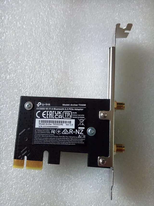 Alt view image 6 of 7 - WiFi 6 PCIe WiFi Card for Desktop PC AX3000 (Archer TX55E) Bluetooth 5.2 WPA3 802.11ax Dual Band Wireless Adapter with MU-MIMO Ultra-Low Latency Supports Windows 11 10 (64bit) Only