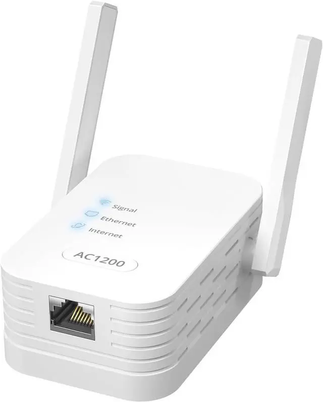 Main image of AC1200Mbps Universal WiFi to Ethernet Adapter, Support Extended WiFi Disabling Functionality, 2.4G/5G Wireless Bridge w/ RJ45 Port for Printer, Smart TV, Blu-Ray Player, PlayStation, DVR, etc.