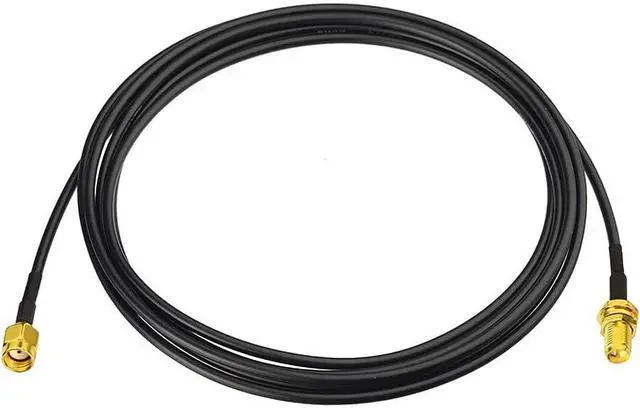 Main image of Bingfu RP-SMA Male to RP-SMA Female Bulkhead Mount RG174 WiFi Antenna Extension Coaxial Cable 2m 6.5 feet for WiFi Router Wireless Network Card USB Adapter Security IP Camera