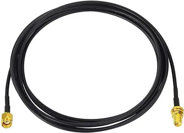 Alt view image 6 of 6 - Bingfu RP-SMA Male to RP-SMA Female Bulkhead Mount RG174 WiFi Antenna Extension Coaxial Cable 2m 6.5 feet for WiFi Router Wireless Network Card USB Adapter Security IP Camera