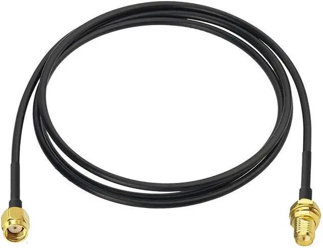 Alt view image 4 of 7 - Bingfu WiFi Antenna Extension Cable 4-Pack RP-SMA Male to RP-SMA Female Bulkhead Mount RG174 Coaxial Cable 1m 3 feet for WiFi Router Security Camera Wireless Mini PCI Express PCIE Network Card Adapter